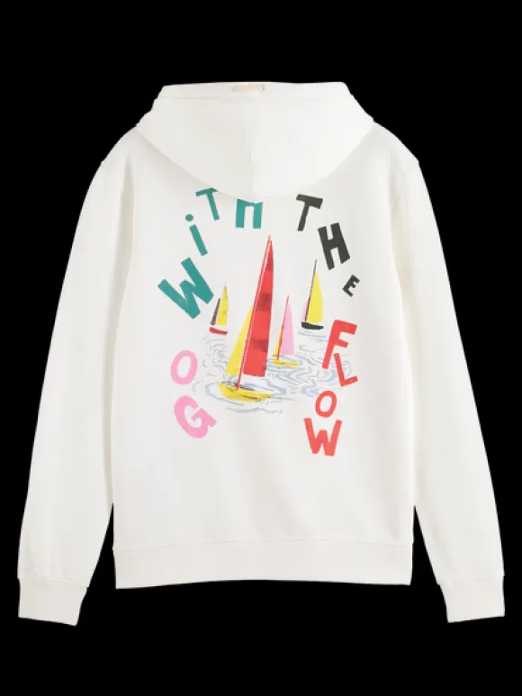 Go With The Flow Printed Hoodie