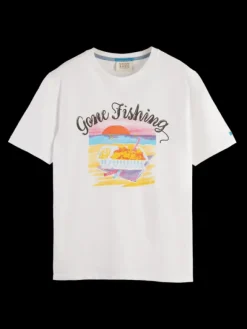 Gone Fishing Printed T-Shirt