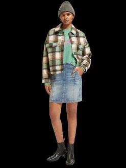 Green Check Short Jacket