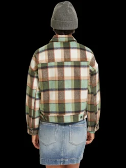 Green Check Short Jacket