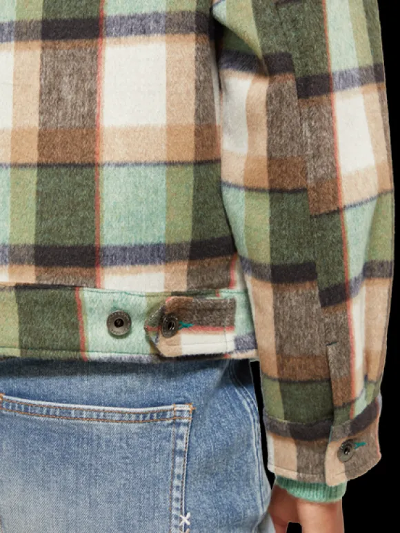 Green Check Short Jacket