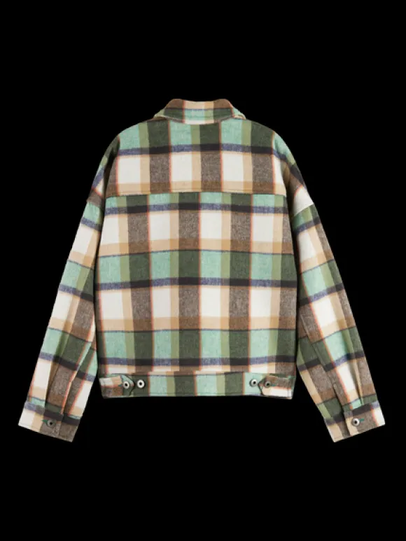 Green Check Short Jacket