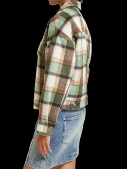 Green Check Short Jacket