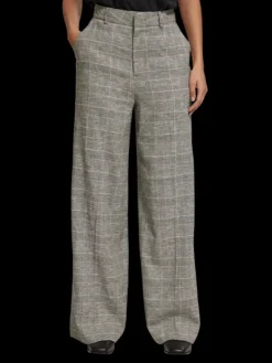 Hana High Rise Wide Leg Prince Of Wales Pant