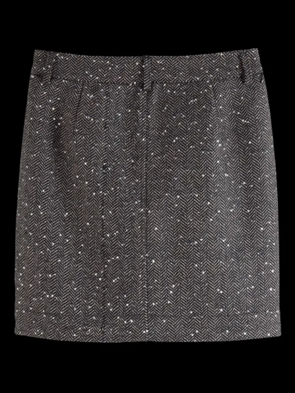 Herringbone Sequin Mini Skirt
