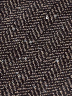 Herringbone Sequin Mini Skirt
