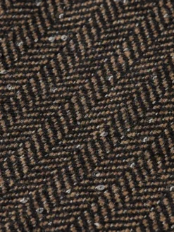 Herringbone Sequin Single-Breasted Blazer