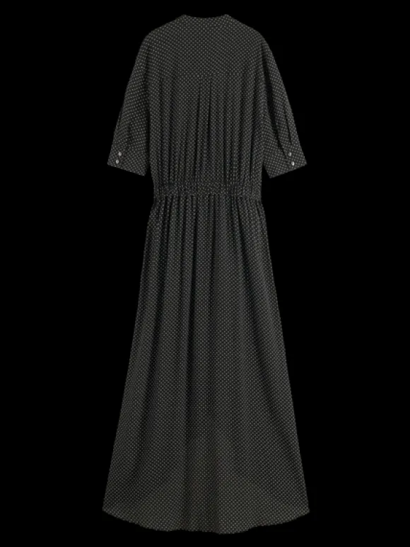 High Low Polka Dot Midi Dress
