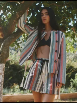 High Rise Crafted Stripe Short
