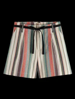 High Rise Crafted Stripe Short
