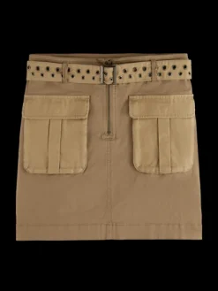 High-Rise Cargo Mini Skirt