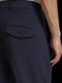 Irving Pinstripe Fine Wool-Blend Seersucker Chino Pant