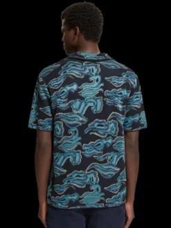 Jacquard Knit Short Sleeve Shirt