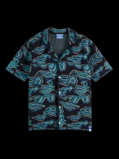 Jacquard Knit Short Sleeve Shirt