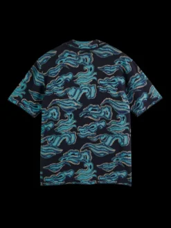 Jacquard Knit Short Sleeve Shirt