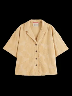 Jacquard Toweling Camp Shirt