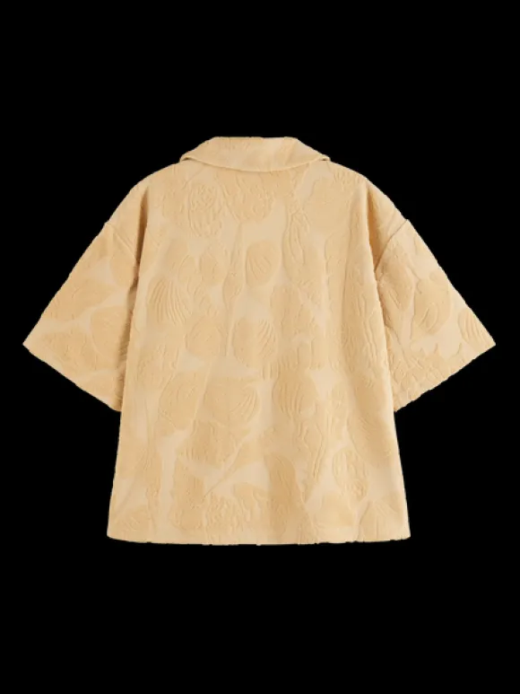 Jacquard Toweling Camp Shirt