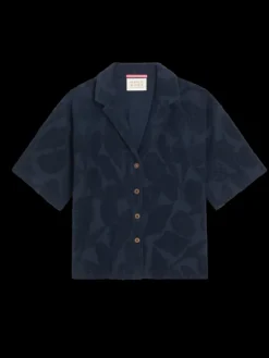 Jacquard Toweling Camp Shirt