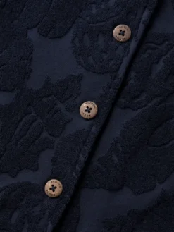 Jacquard Toweling Camp Shirt