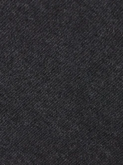 Jacquard Trim Crew Neck Cardigan