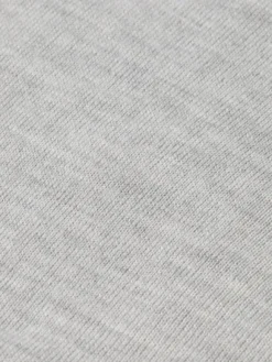 Jacquard Trim Crew Neck Cardigan