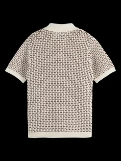 Knit Button Down Polo Shirt