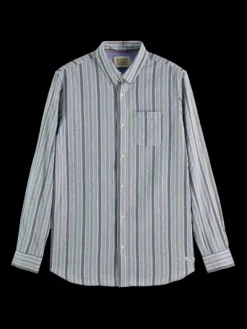 Lightweight Dobby Stripe Button Down Shirt
