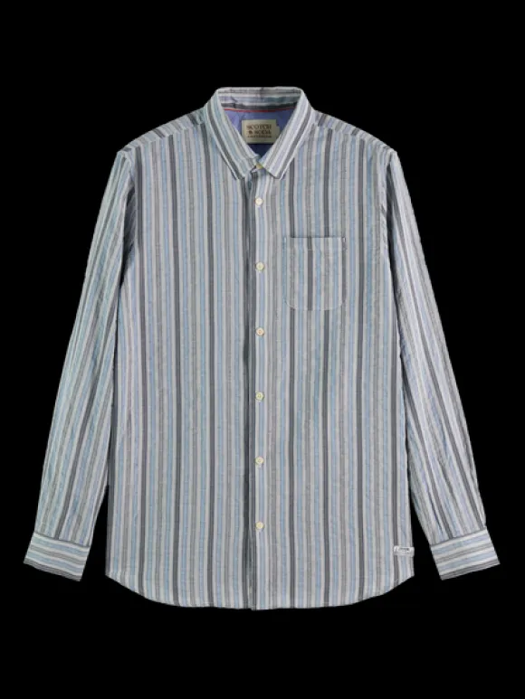 Lightweight Dobby Stripe Button Down Shirt