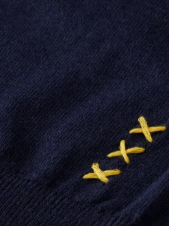 Linen Blend Crew Neck Pullover
