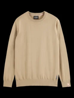 Linen Blend Crewneck Pullover