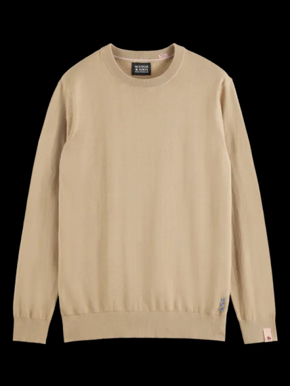 Linen Blend Crewneck Pullover