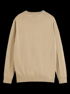 Linen Blend Crewneck Pullover