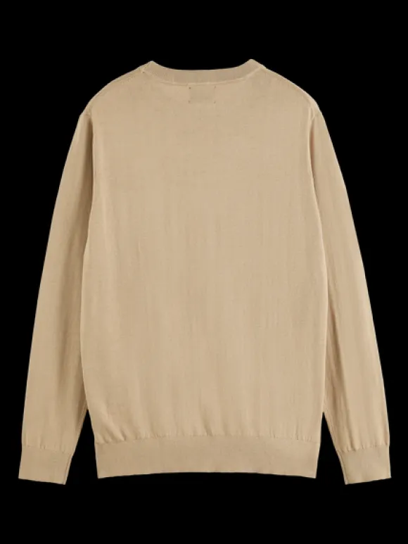Linen Blend Crewneck Pullover