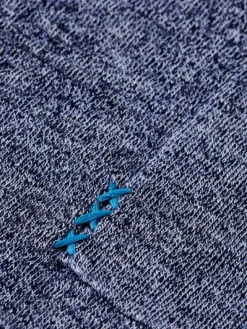 Linen Cotton Blend Crew Neck Pullover
