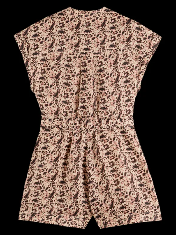 Linen Floral Romper