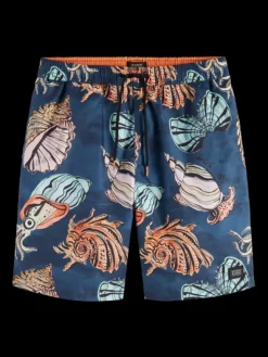 Long Length Swim Short With All Over Print