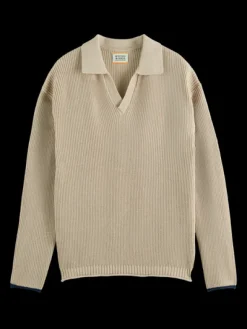 Long Sleeve Knit Polo