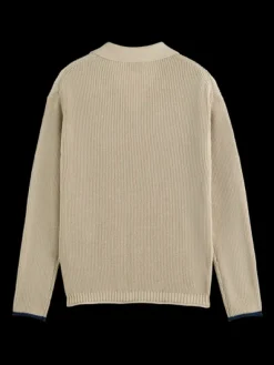 Long Sleeve Knit Polo