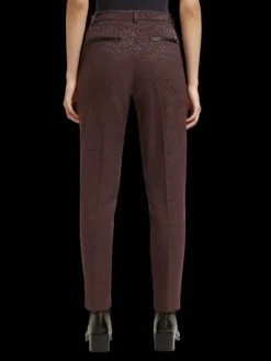 Lowry Mid Rise Leopard Jacquard Pant