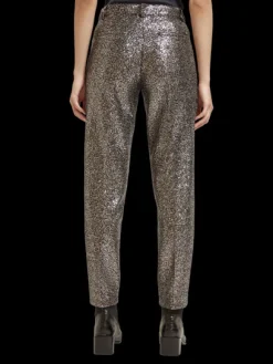 Lowry Mid Rise Slim Pant In Mixed Sequins