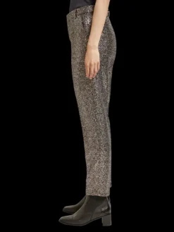 Lowry Mid Rise Slim Pant In Mixed Sequins