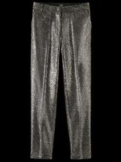 Lowry Mid Rise Slim Pant In Mixed Sequins