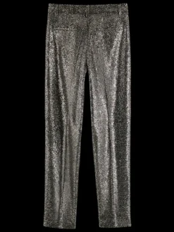 Lowry Mid Rise Slim Pant In Mixed Sequins