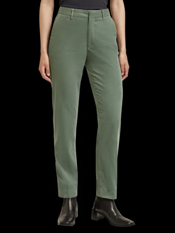 Lowry Mid Rise Slim Pant In Corduroy