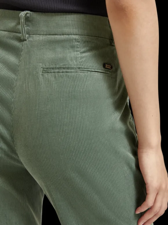 Lowry Mid Rise Slim Pant In Corduroy