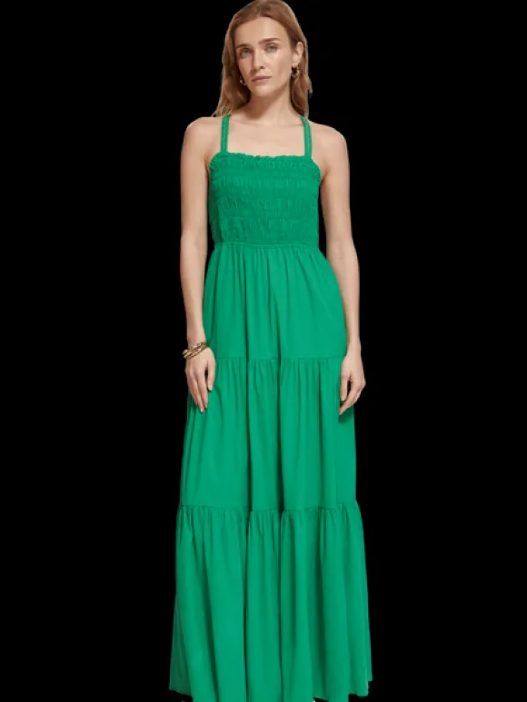 Maxi Dress With Smock Detail