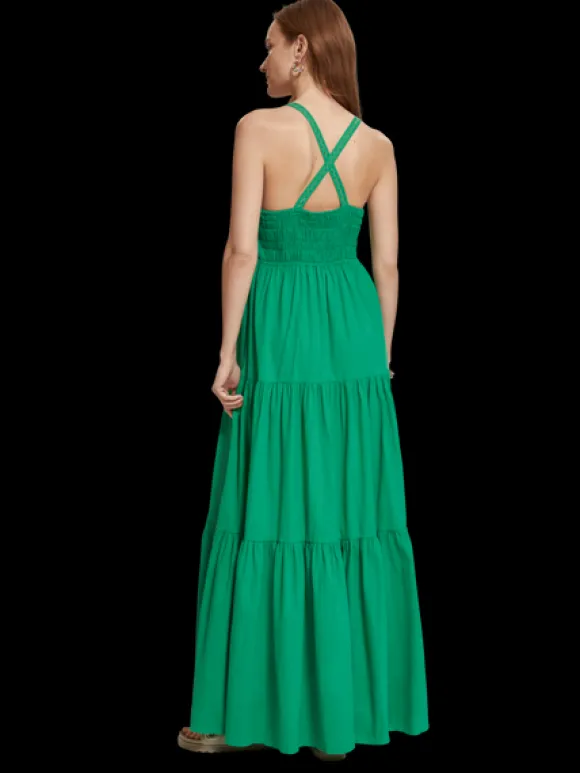 Maxi Dress With Smock Detail