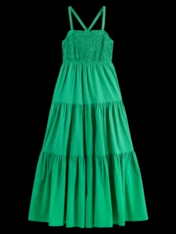 Maxi Dress With Smock Detail