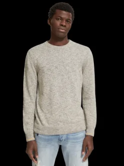 Melange Crew Neck Pullover