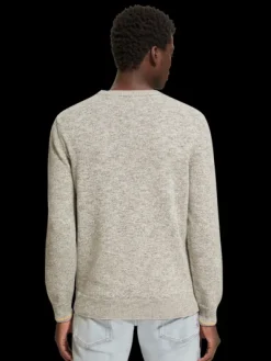Melange Crew Neck Pullover